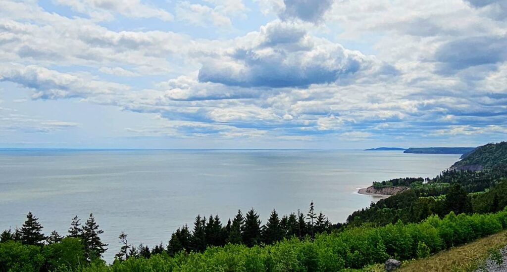 View of Bay of Fundy from Fundy National Park of Canada