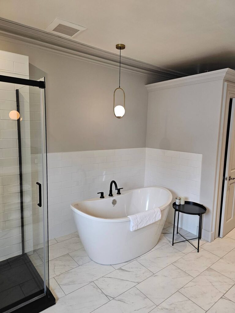 Bathroom at The August House  Inn